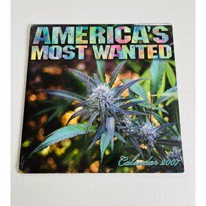 VTG Wall Calendar America's Most Wanted different weed cannabis strains 2007